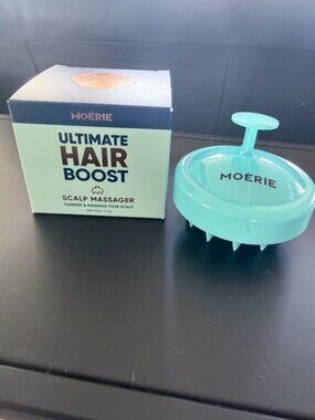 Moerie Scalp Massager Ultimate Hair Boost Blue Cleanse Silicone Stimulate Follic
